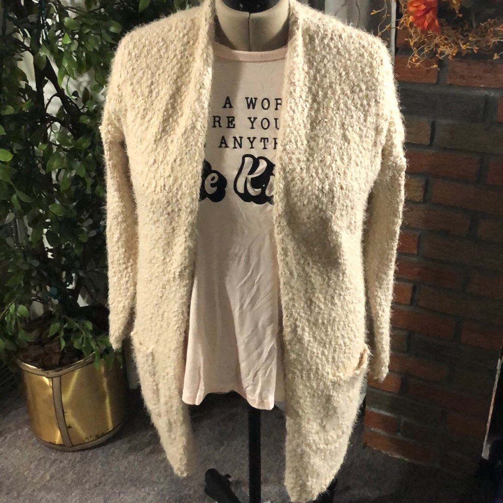 Fuzzy cardigan